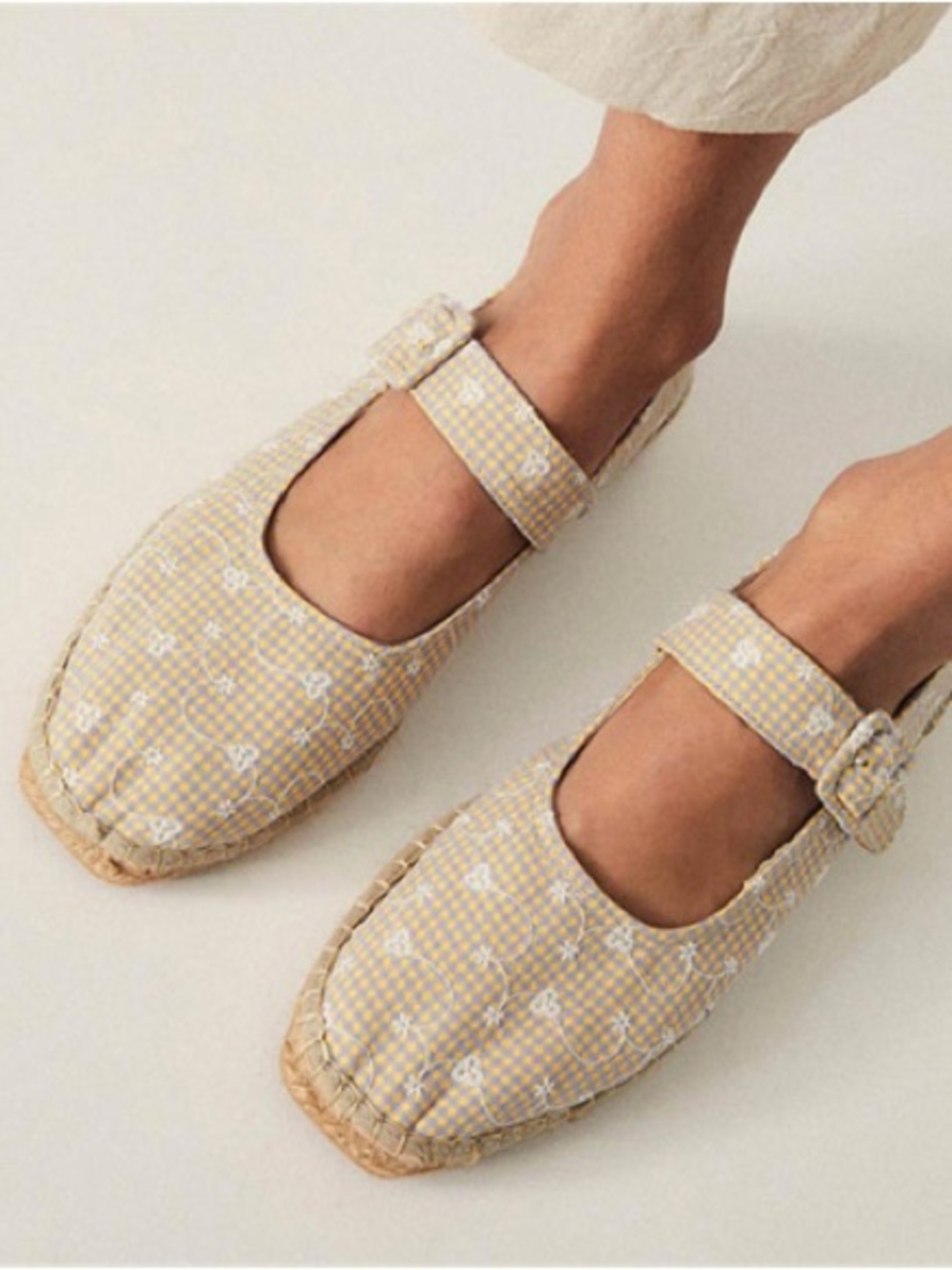 Naguisa Miru Mary Jane Espadrilles with Buckle Strap EU 40